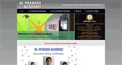Desktop Screenshot of mprakashacademy.co.in